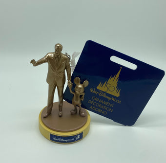 Disney Walt Disney World 50th Mickey and Walt Partners Christmas Ornament New