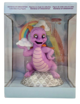 Disney Parks Epcot Figment Rainbow of Imagination Figurine New With Box