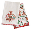 Disney Mickey Minnie Gingerbread Holiday Dish Towel Set New with Tag