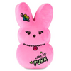 Peeps Easter Peep Bunny Pink Emo Love Punk 15in Plush New with Tag