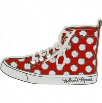 Disney Parks Minnie Mouse Red Dot Shoe Pin New with Card