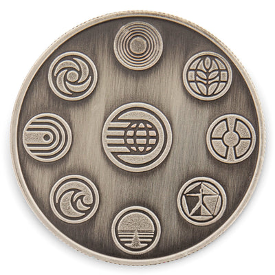Disney Epcot 35th Anniversary Commemorative Medallion Nickel Silver Plate New