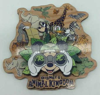 Disney Parks Animal Kingdom Mickey & Friends Safari Magnet New