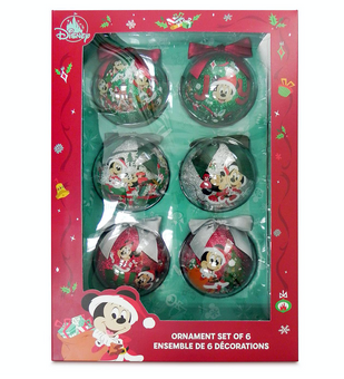 Disney 2020 Mickey Mouse and Friends Sketchbook Ball Ornament Set New with Box