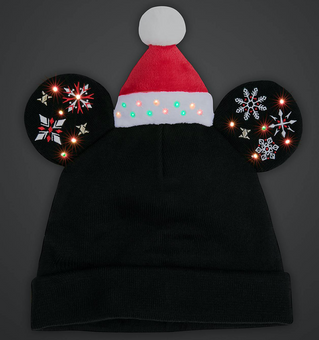 Disney Mickey Mouse Light-Up Holiday Beanie for Adults New with Tag