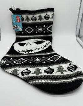 Disney Jack Skellington The Nightmare Before Christmas Knit Stocking New w Tag