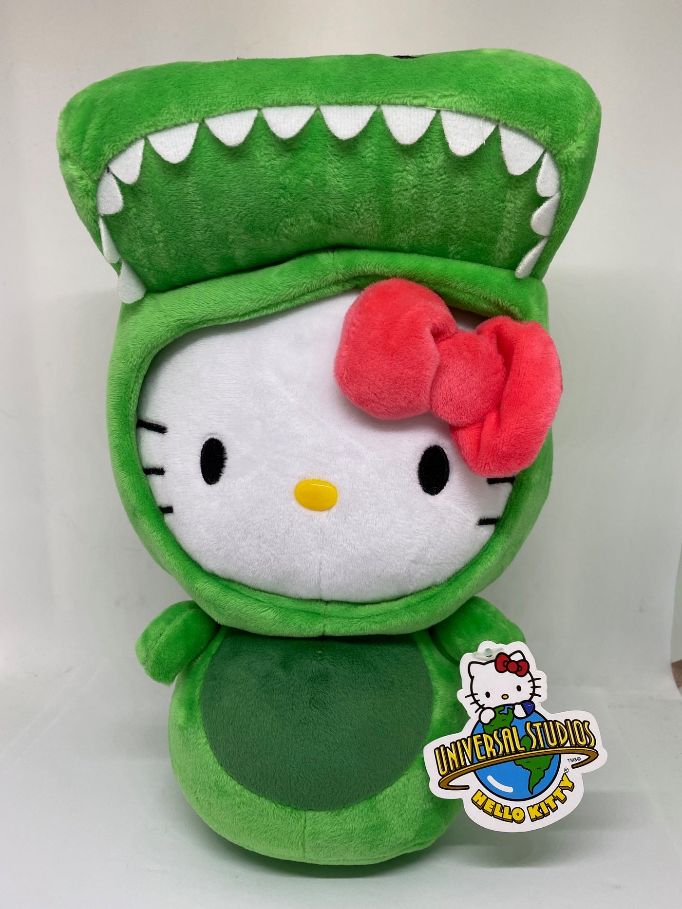 Universal Studios Hello Kitty Jurassic Park Green Dinosaur Costume Plush Sanrio