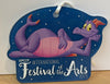 Disney Epcot Festival of Arts 2023 Figment Acrylic Christmas Ornament New w Tag