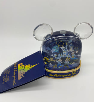 Disney WDW 50th Magical Mickey and Friends Plastic Snowglobe Water Globe New