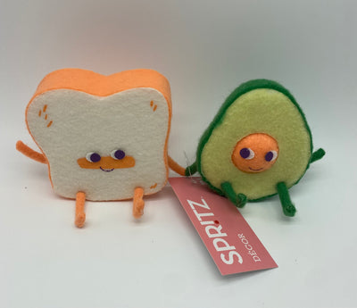Target Felt Duo Figural Valentine's Day Avocado and Toast Spritz New with Tag