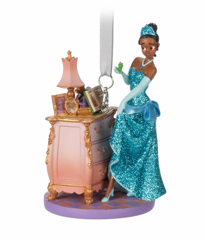 Disney Sketchbook Tiana and Naveen Fairytale Christmas Ornament New with Tag