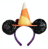 Disney Parks Minnie Mouse Halloween 2020 Witch Sequined Ear Headband Adults New