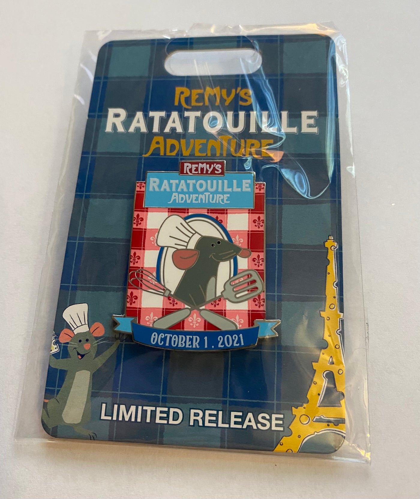 Disney Parks Remy Ratatouille Adventure October 1st 2021 Limited Release Pin New
