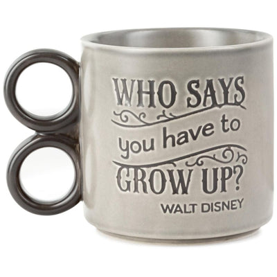 Hallmark Disney Mickey Who Says You Have to Grow Up? Coffee Mug New