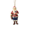 Jim Shore Camouflage Santa Christmas Ornament New with Box