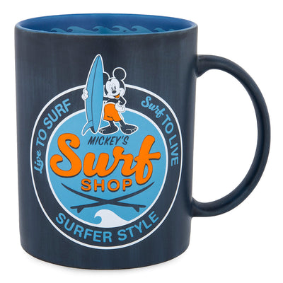 Disney Parks Mickey's Surf Shop Surfer Style Coffee Tea Mug Ceramic New