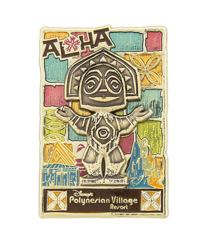 Disney Parks Polynesian Village Resort Aloha Pin New with Card