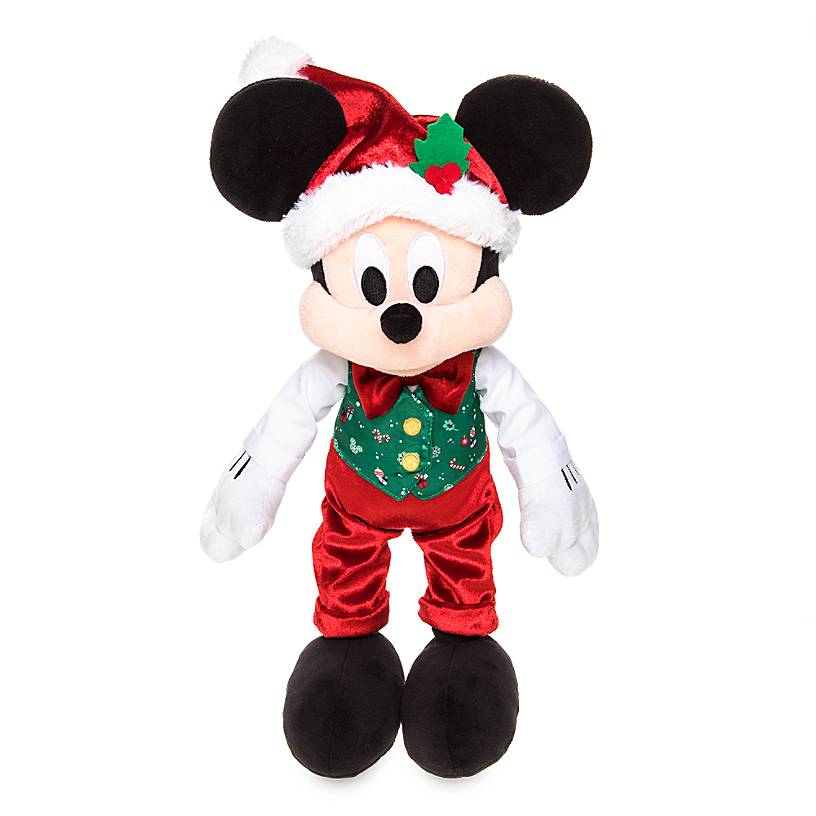 Disney Store 2019 Mickey Mouse Holiday Plush Doll Medium New with Tags