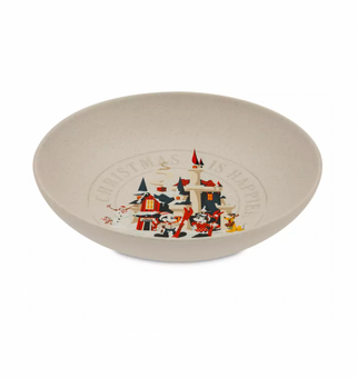 Disney Holiday Christmas is Happier Together Mickey and Friends Serving Bowl New