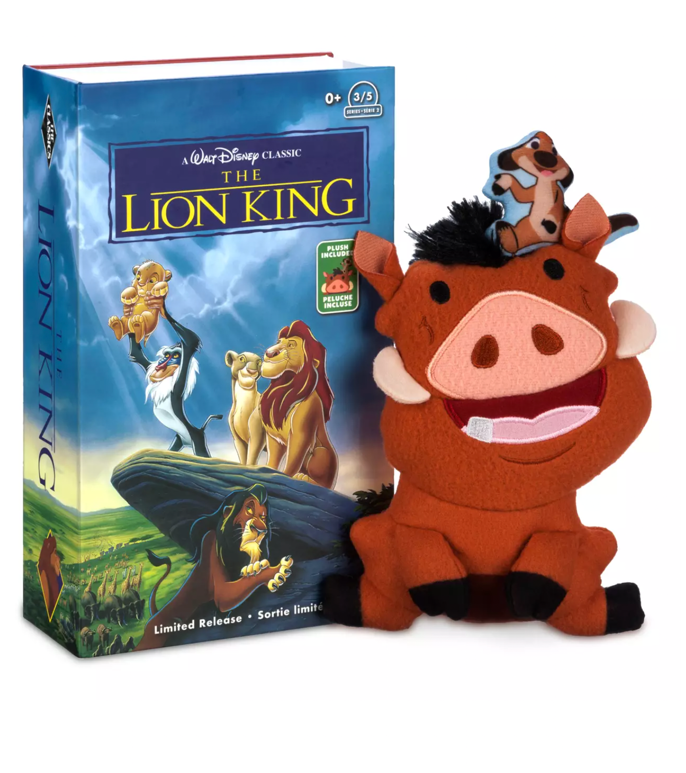 Disney Parks VHS Series 2 The Lion KingTimon and Pumbaa Plush Small 8'' New