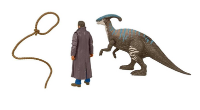 Jurassic World Dominion Owen & Parasaurolophus Action Figures 2pk New With Box