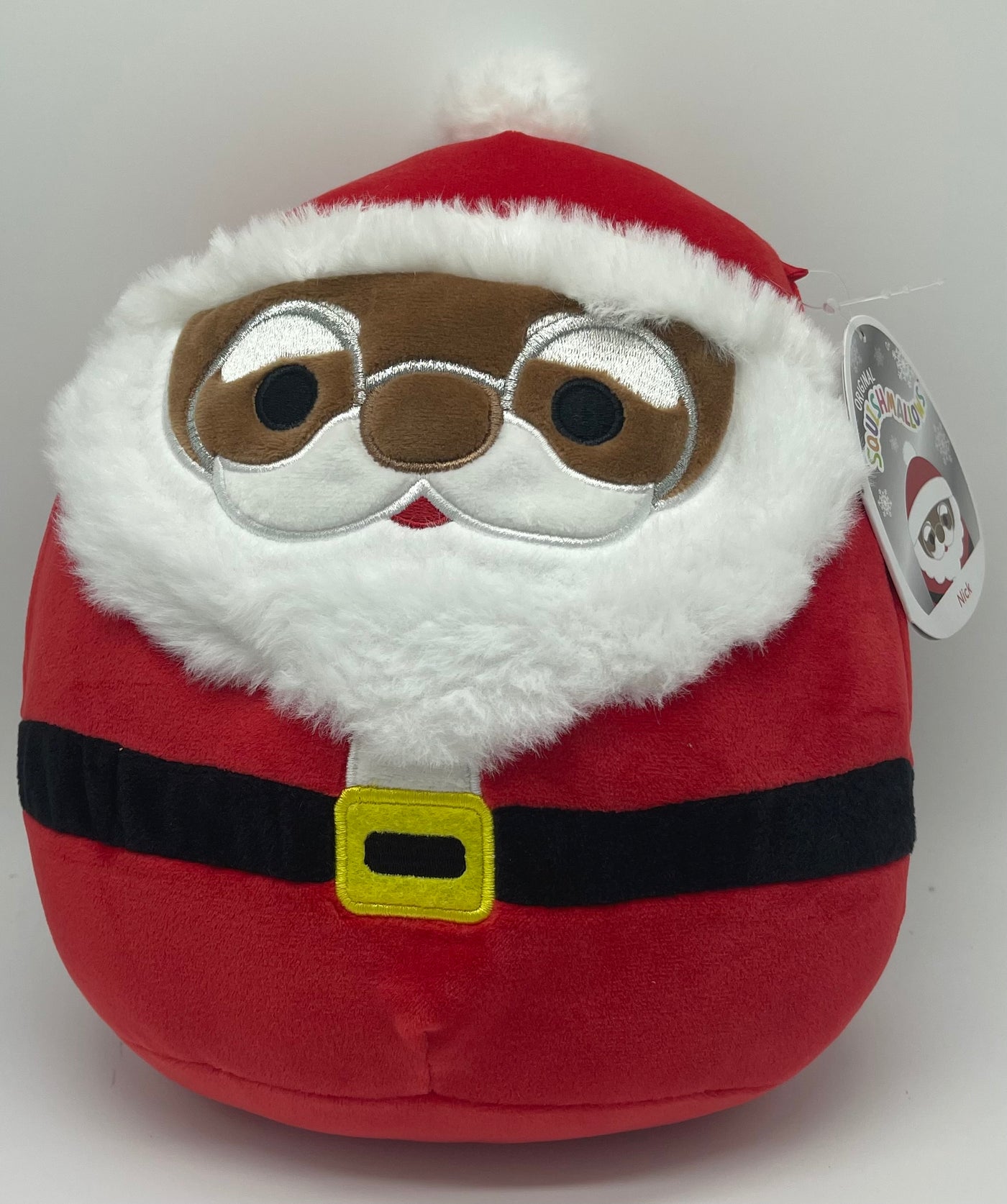 Original Squishmallows Nick Black Santa Christmas Holiday 8"Plush 2021 New