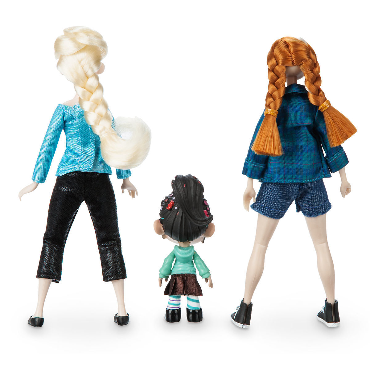 Disney Vanellope with Anna and Elsa Mini Doll Set Ralph Breaks the Internet New