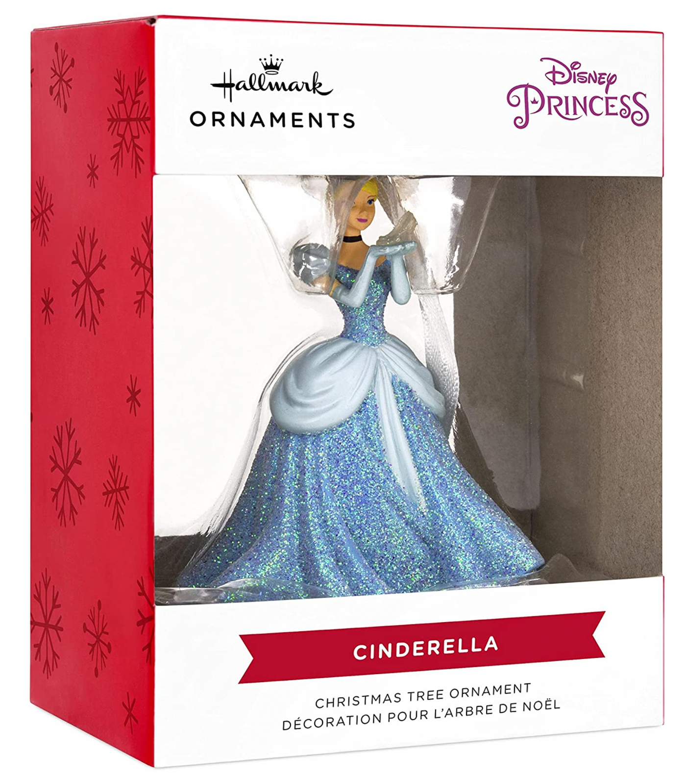 Hallmark Disney Cinderella Holding Glass Slipper Christmas Ornament New With Box