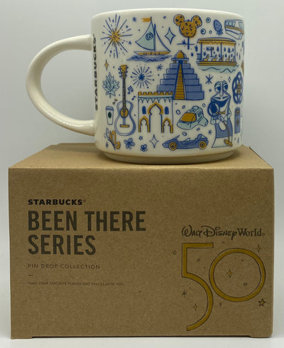 Disney WDW 50th Celebration Starbucks Been There Epcot Mug Figment New