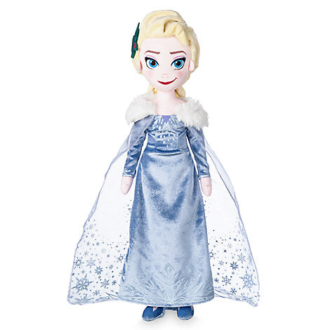 Disney Store Elsa Plush Doll - Olaf's Frozen Adventure - Medium - 19'' New with Tag