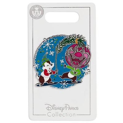 Disney Parks Chip 'n Dale Holiday Pin New with Card