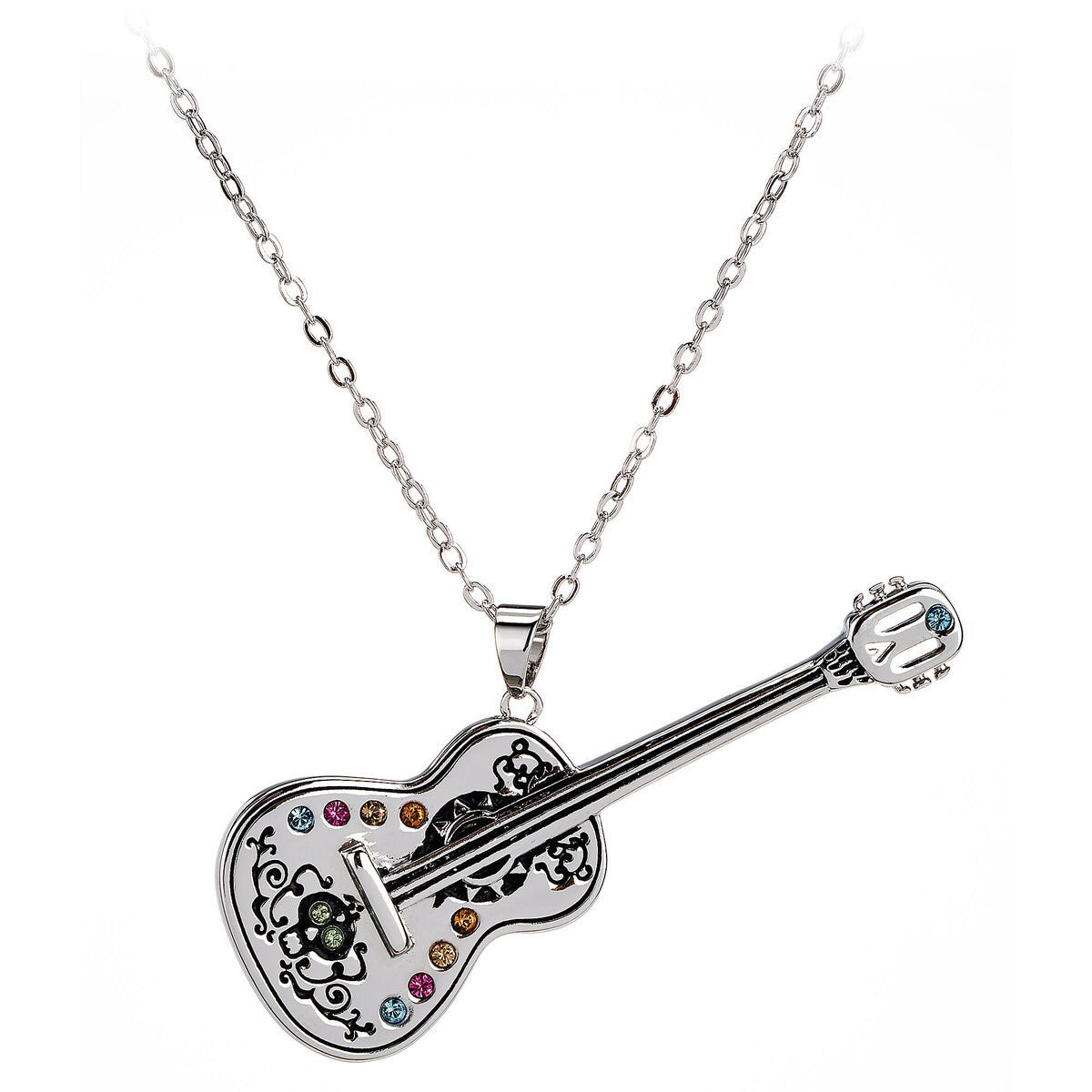 Disney Parks Coco Guitar Necklace by Arribas New with Tags