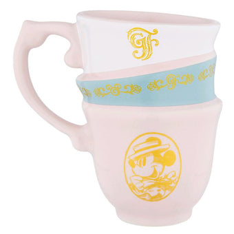 Disney Parks Mickey Minnie Grand Floridian Triple Stack Ceramic Coffee Mug New