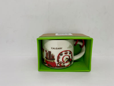 Starbucks Coffee You Are Here Calgary Canada Ornament Espresso Mug New with Box