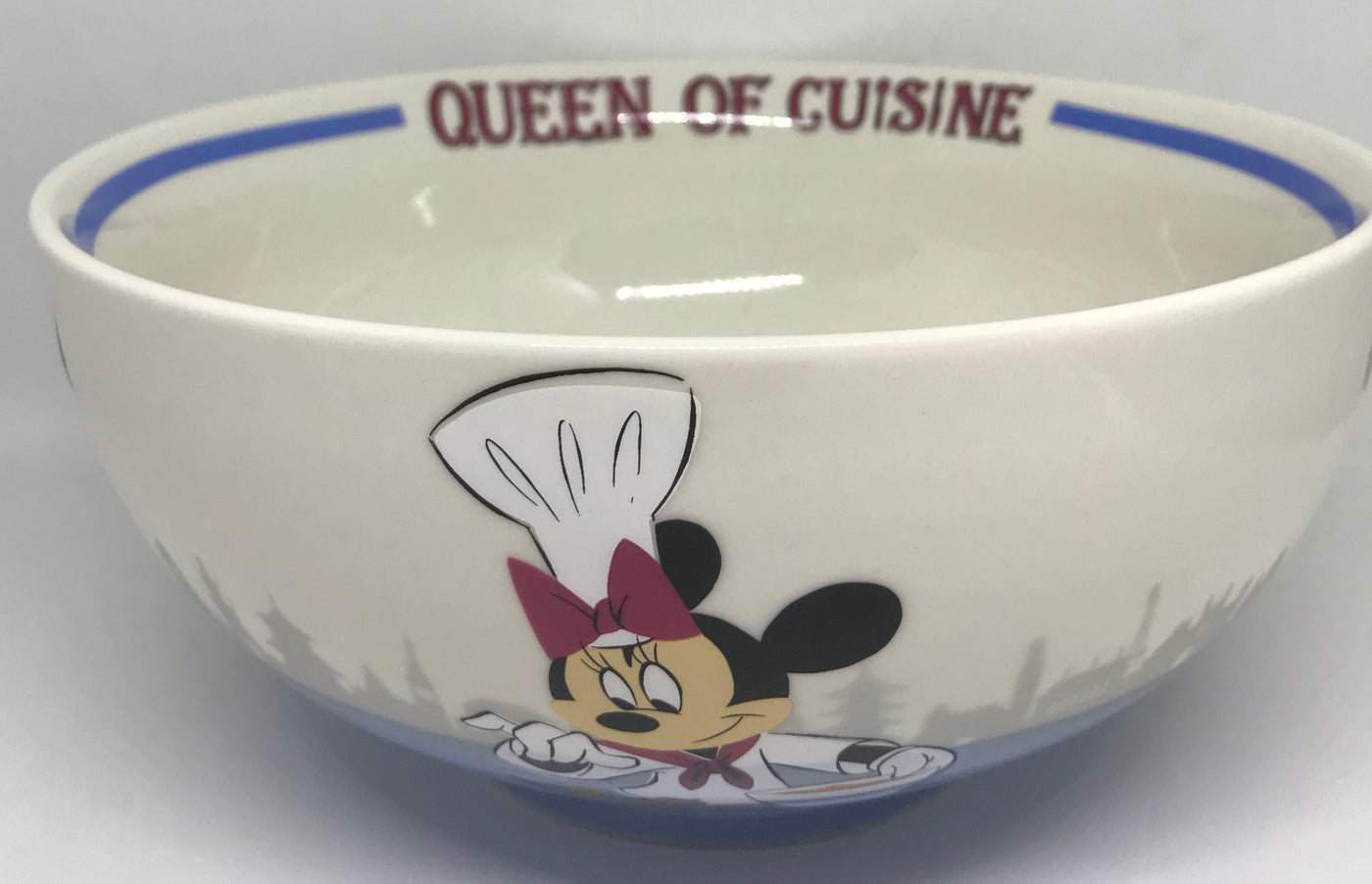 Disney Parks Food and Wine Bowl Minnie Mouse Queen Of Cuisine New