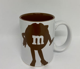 M&M's World Brown Silhouette Oh Honey I Simply Don't Care Coffee Mug New