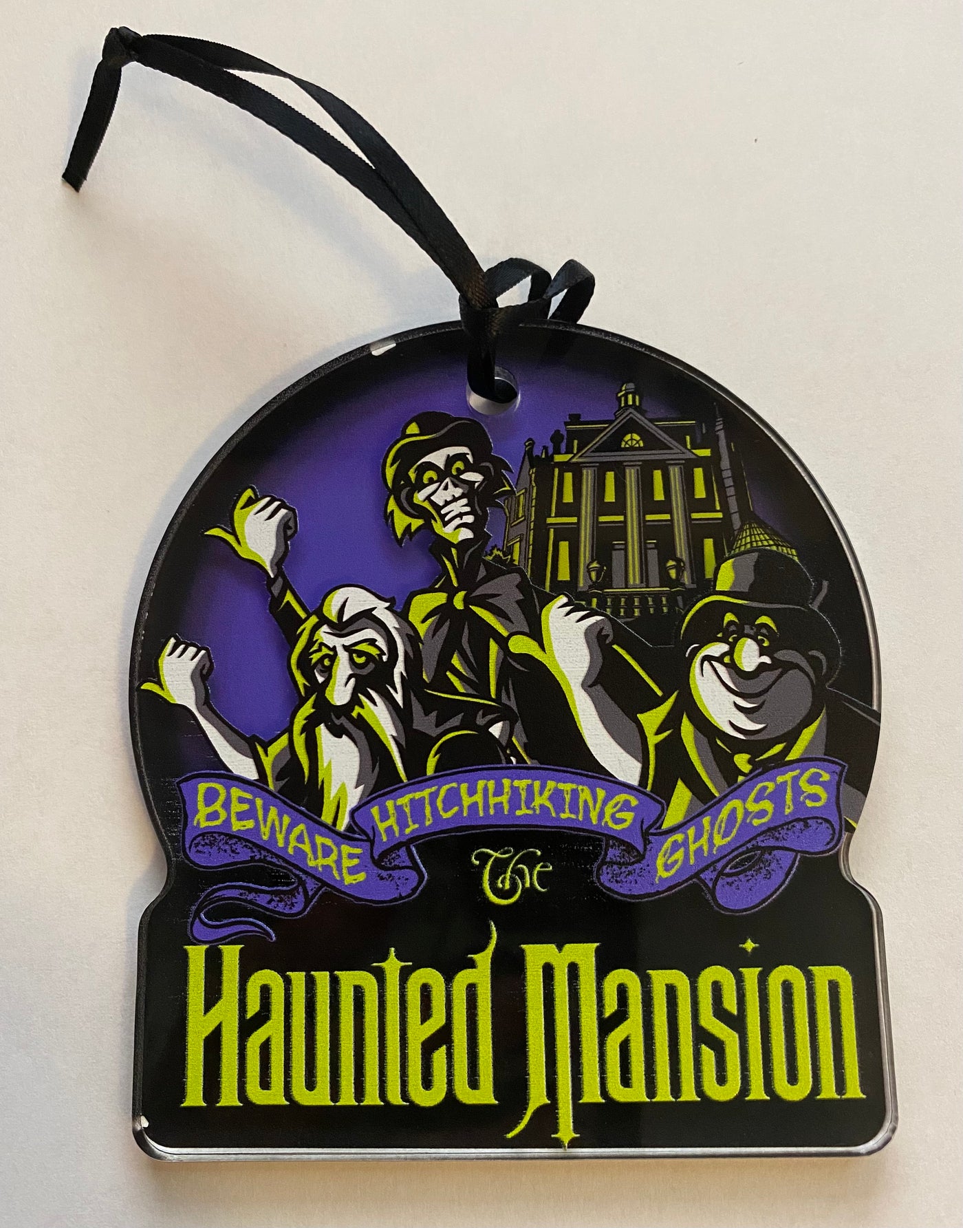 Disney Parks Beware Hitchhiking Ghosts Haunted Mansion Christmas Ornament New