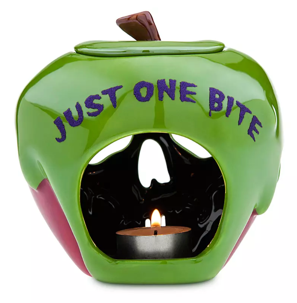 Disney Poison Apple Just one Bite Halloween Votive Candle Holder Snow White New