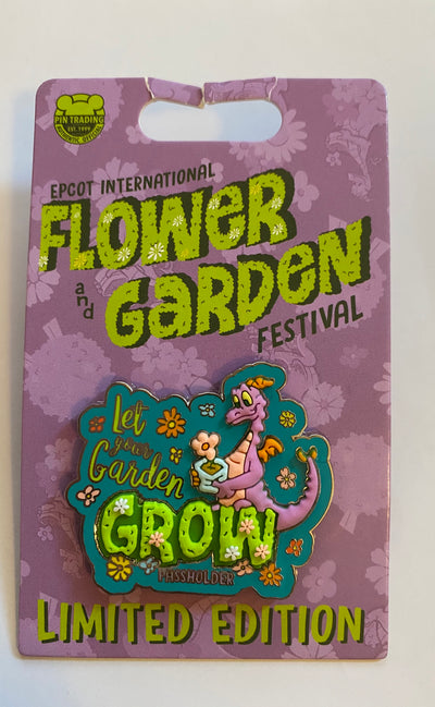 Disney Flower and Garden 2021 Figment Let your Garden Grow Passholder LE Pin New