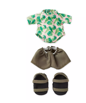 Disney NuiMOs Outfit Rash Guard with Shorts and Strap Sandals New with Card