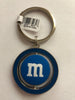 M&M's World Blue Character Big Face PVC Spinning Keychain New with Tag