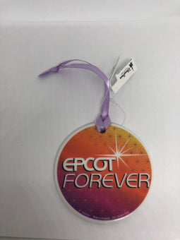 Disney Parks Epcot Forever Figment Resin Disc Christmas Ornament New with Tag