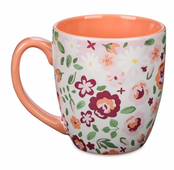 Disney Daisy Duck It's All About Me Floral Coffee 14oz Mug New