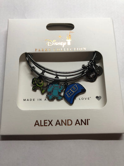 Disney Parks Monsters University Bracelet Alex & Ani Gold Metal New with Tag