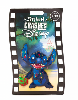 Disney Stitch Crashes Snow White Pin Limited New with Card