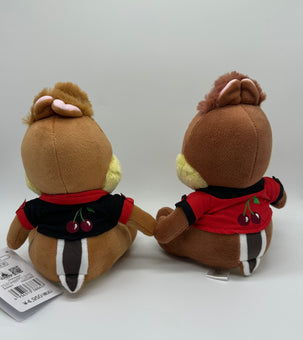 Disney Store Japan Cherry Spring Chip 'n Dale Plush New with Tag