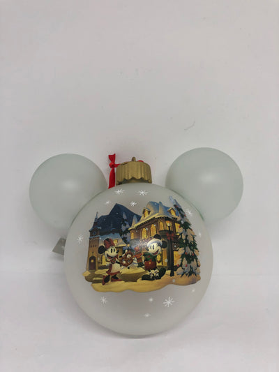 Disney Epcot Germany Mickey Minnie Frohliche Weihnachien Light Up Ornament New
