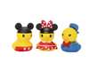 Disney Mickey Minnie Donald Duckz 3Pcs Rubber Ducky Set Bath Toys New Sealed