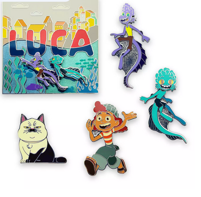 Disney Pixar Luca Limited Edition Pin Set of 5 New with Card