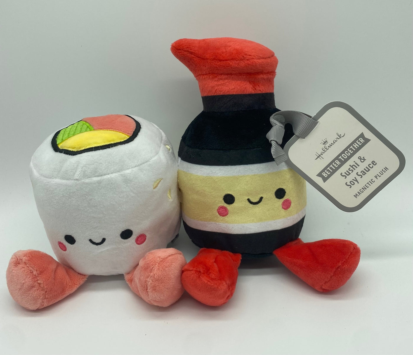 Hallmark Better Together Sushi and Soy Sauce Magnetic Plush New with Tag